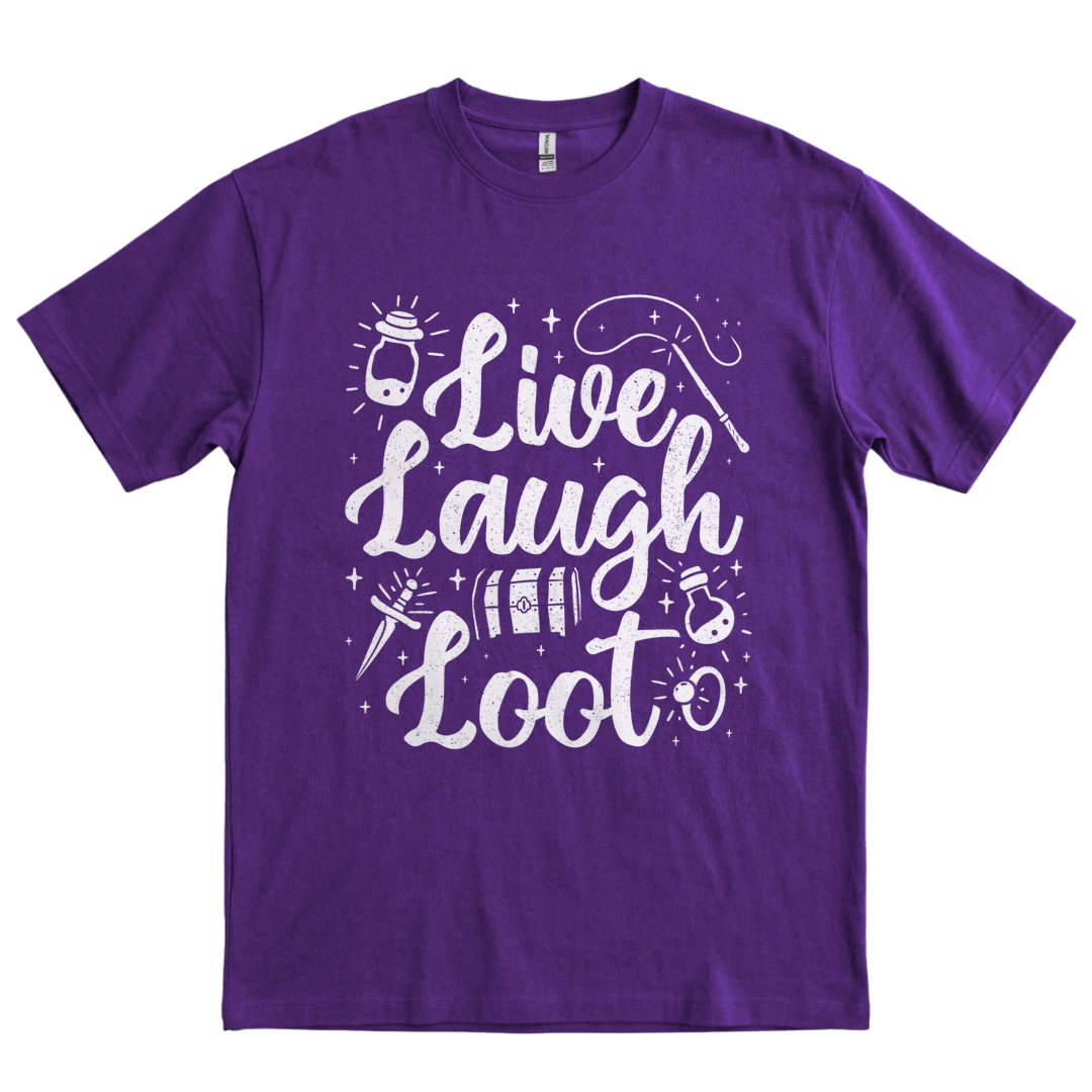 Live Laugh Loot - Purple