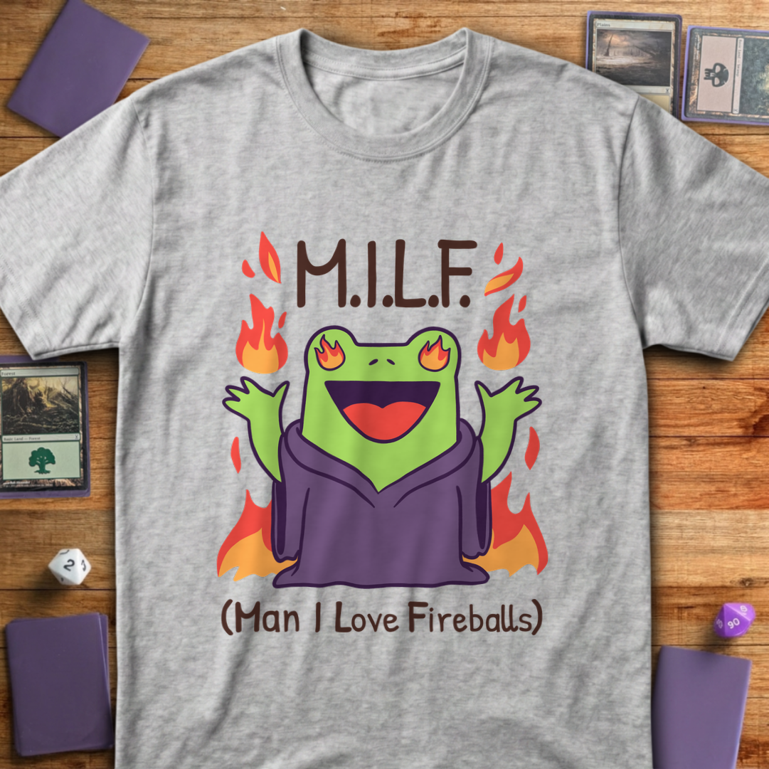 MILF Man I Love Fireballs - Sport Grey