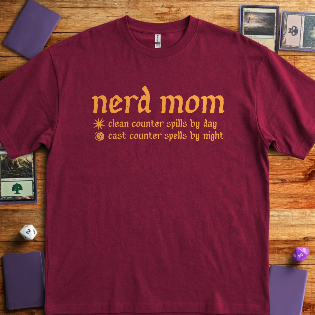 Mom by Day and Night - Maroon