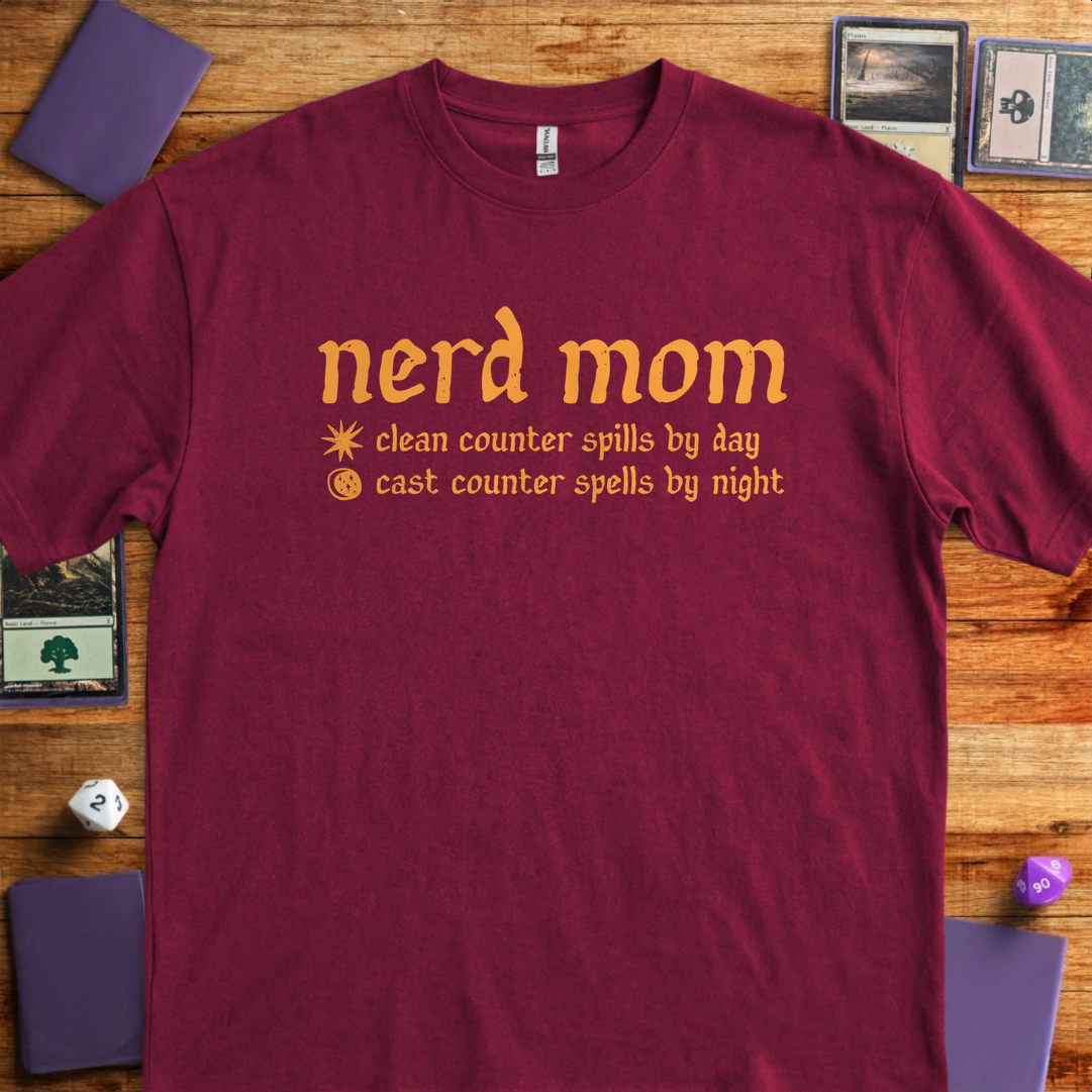 Mom by Day and Night - Maroon