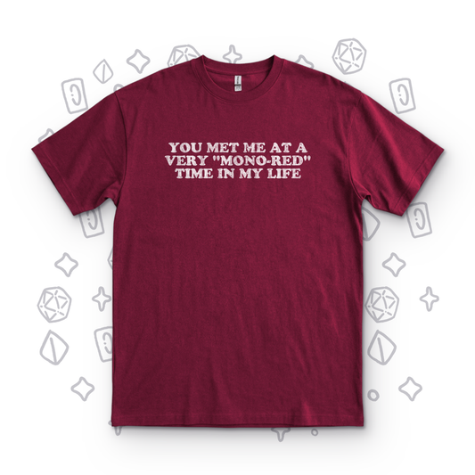 Mono-Red Time - Maroon