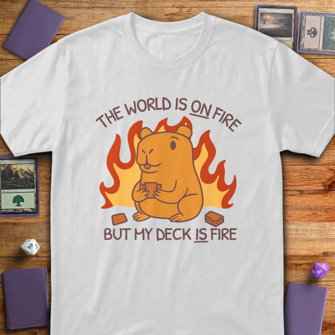 My Deck is Fire - White