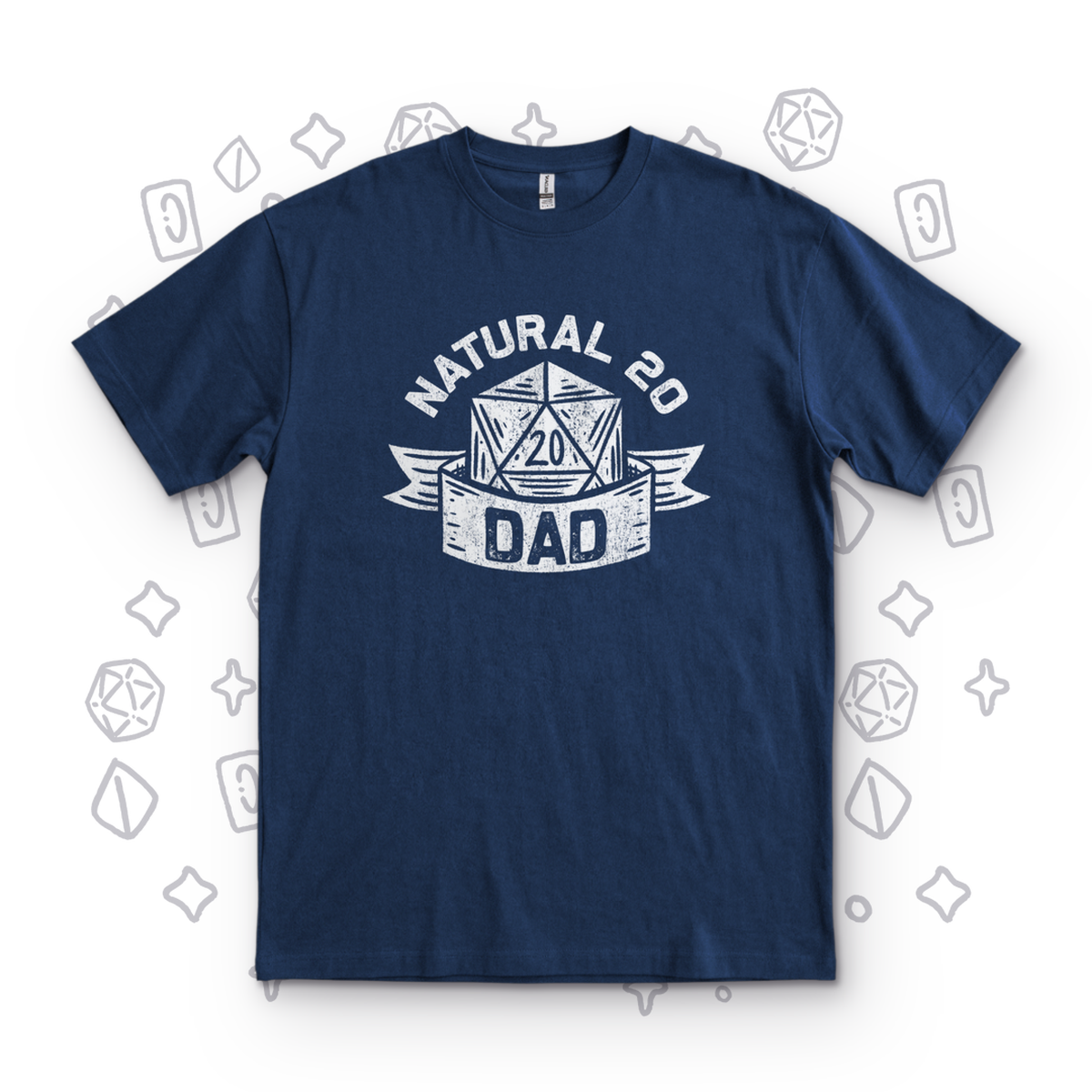 Natural 20 Dad - Navy