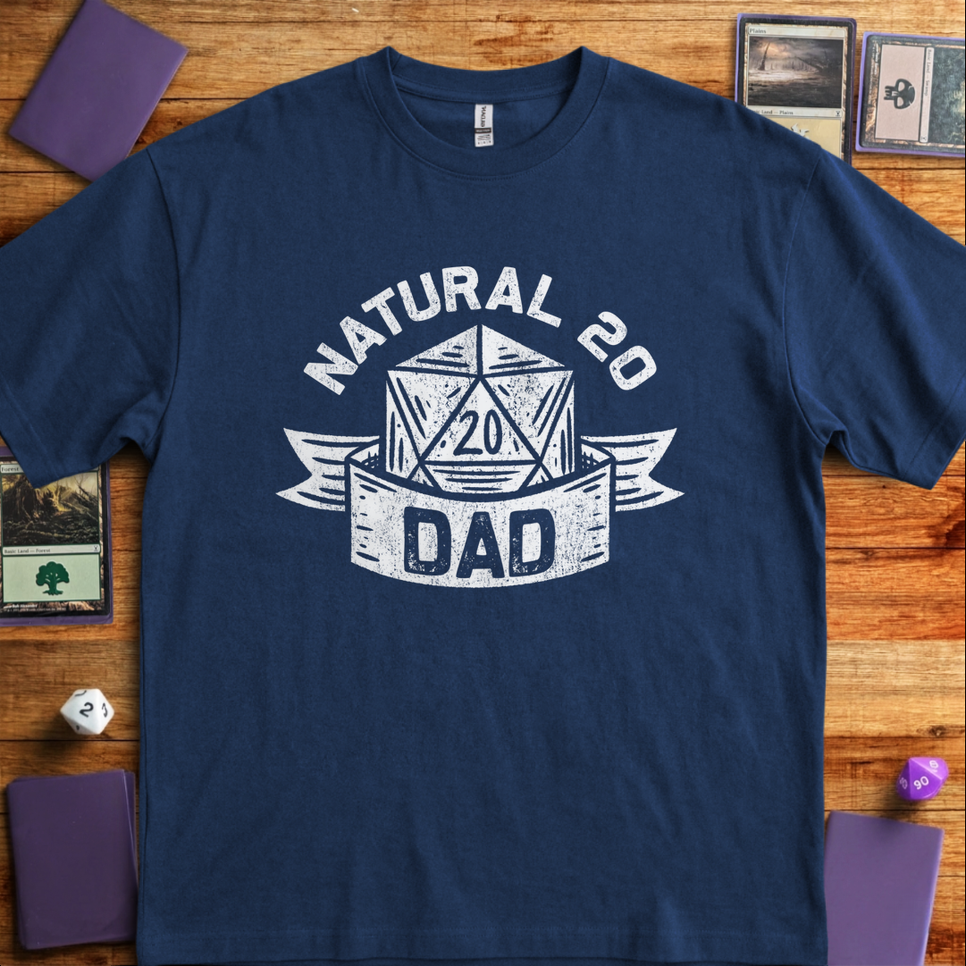 Natural 20 Dad - Navy