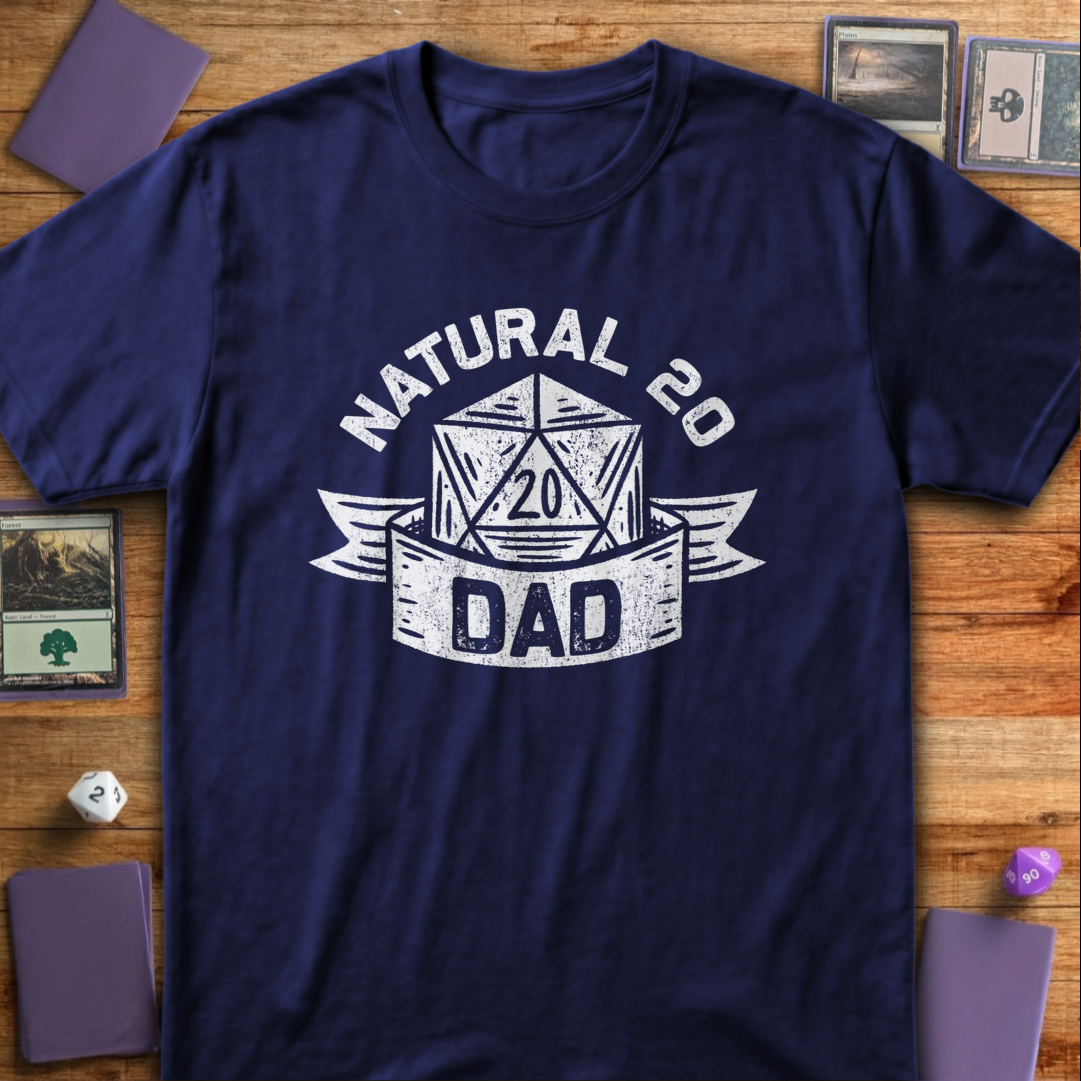 Natural 20 Dad - Navy