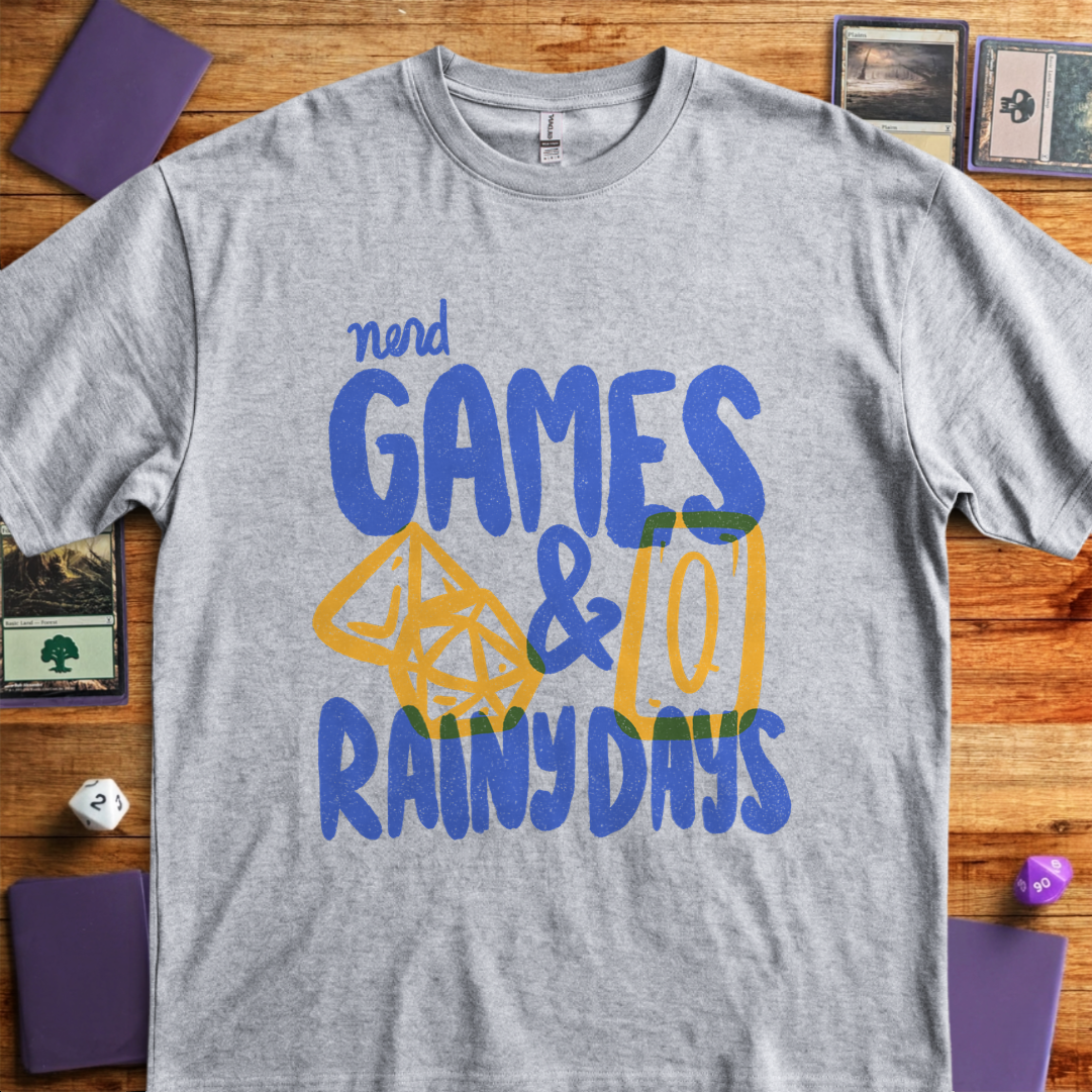 Nerd Games and Rainy Days - Sport Grey