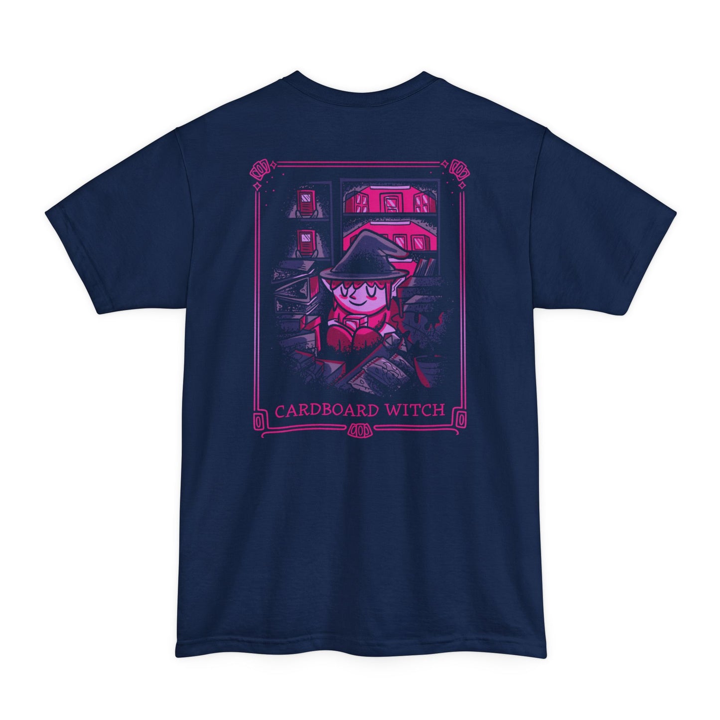 Cardboard Witch BACK PRINT Tall Beefy-T® T-Shirt
