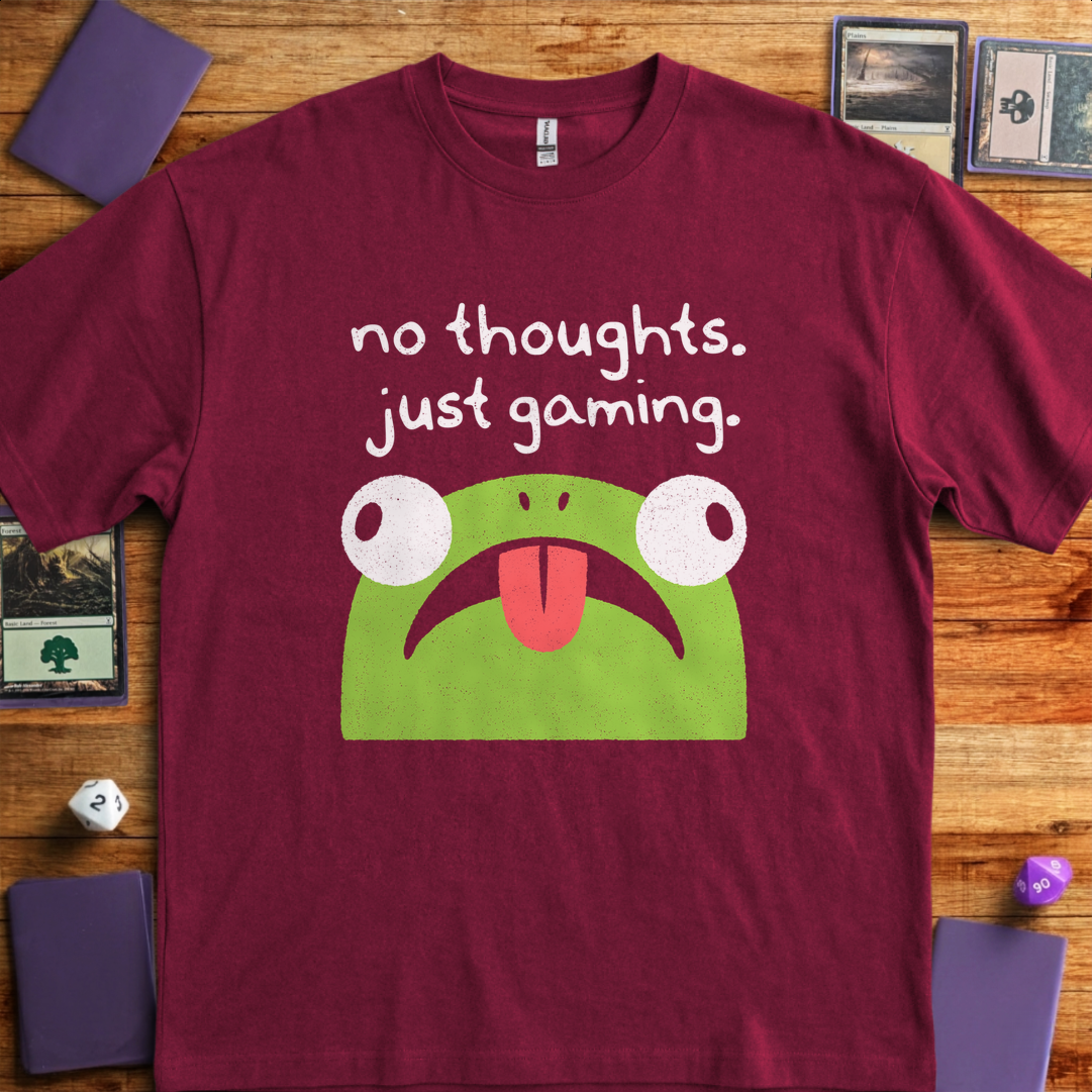 No Thoughts Just Gaming - Maroon
