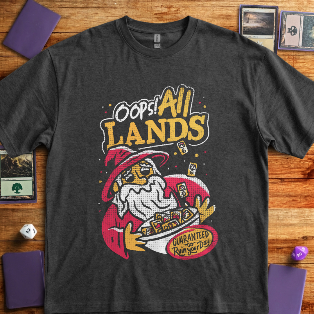 Oops All Lands - Dark Heather Grey