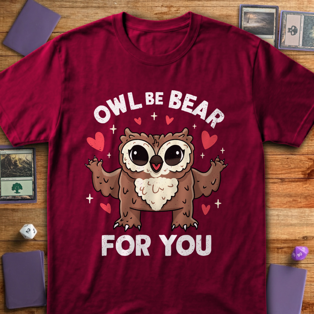 Owl Be Bear for You - Antique Cherry Red