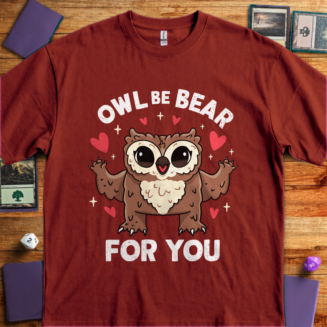 Owl Be Bear for You - Antique Cherry Red