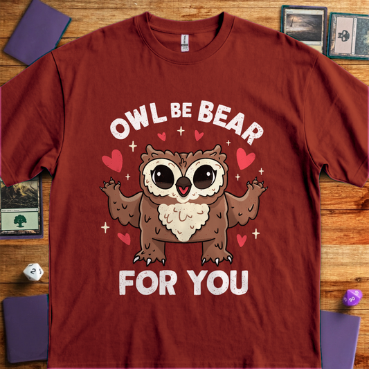 Owl Be Bear for You - Antique Cherry Red