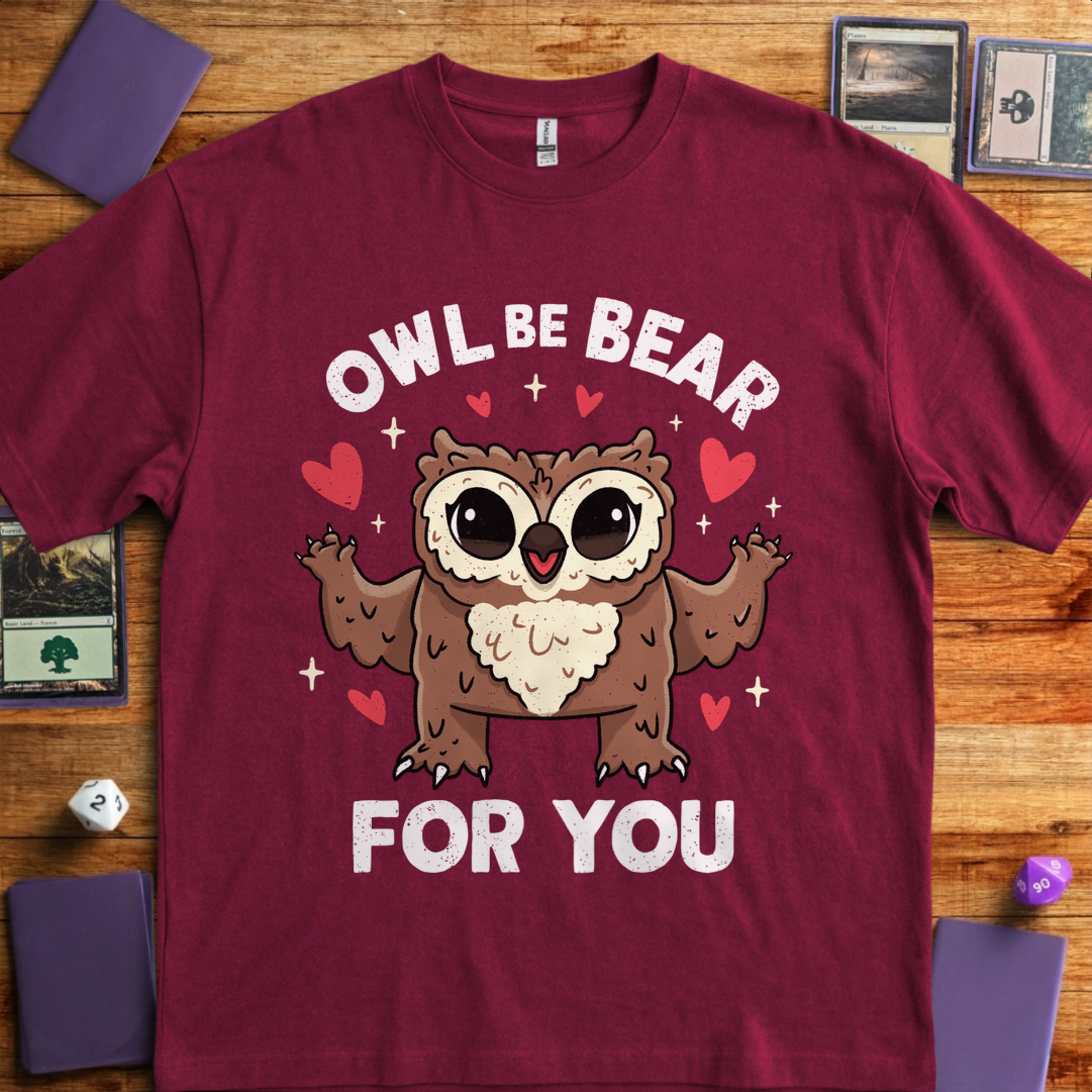 Owl Be Bear for You - Maroon
