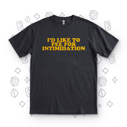 Pee For Intimidation - Black