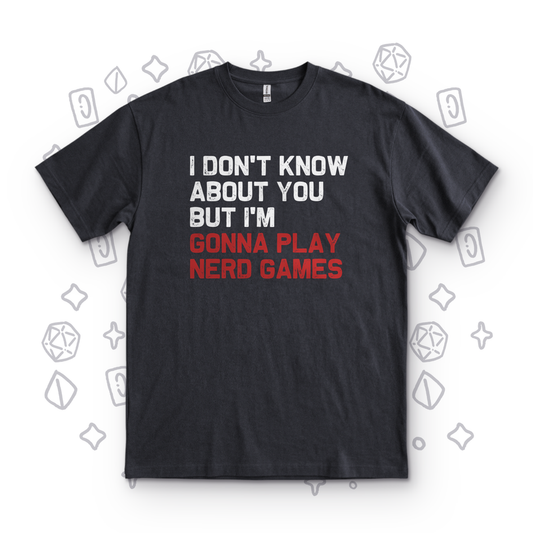 Play Nerd Games - Black