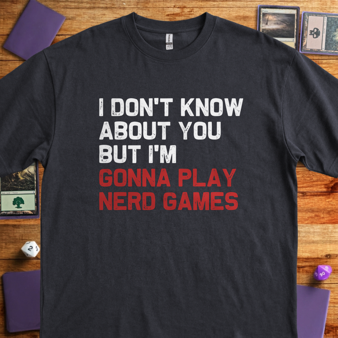 Play Nerd Games - Black