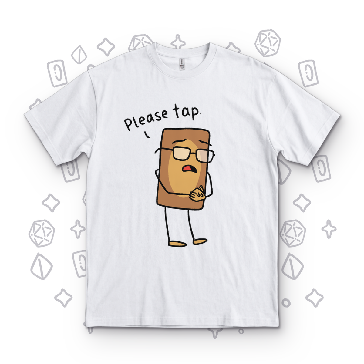 Please Tap - White