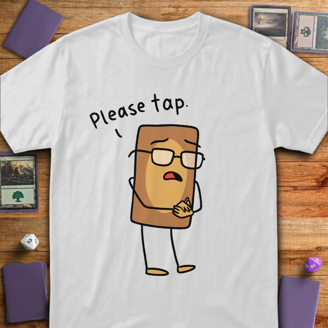 Please Tap - White
