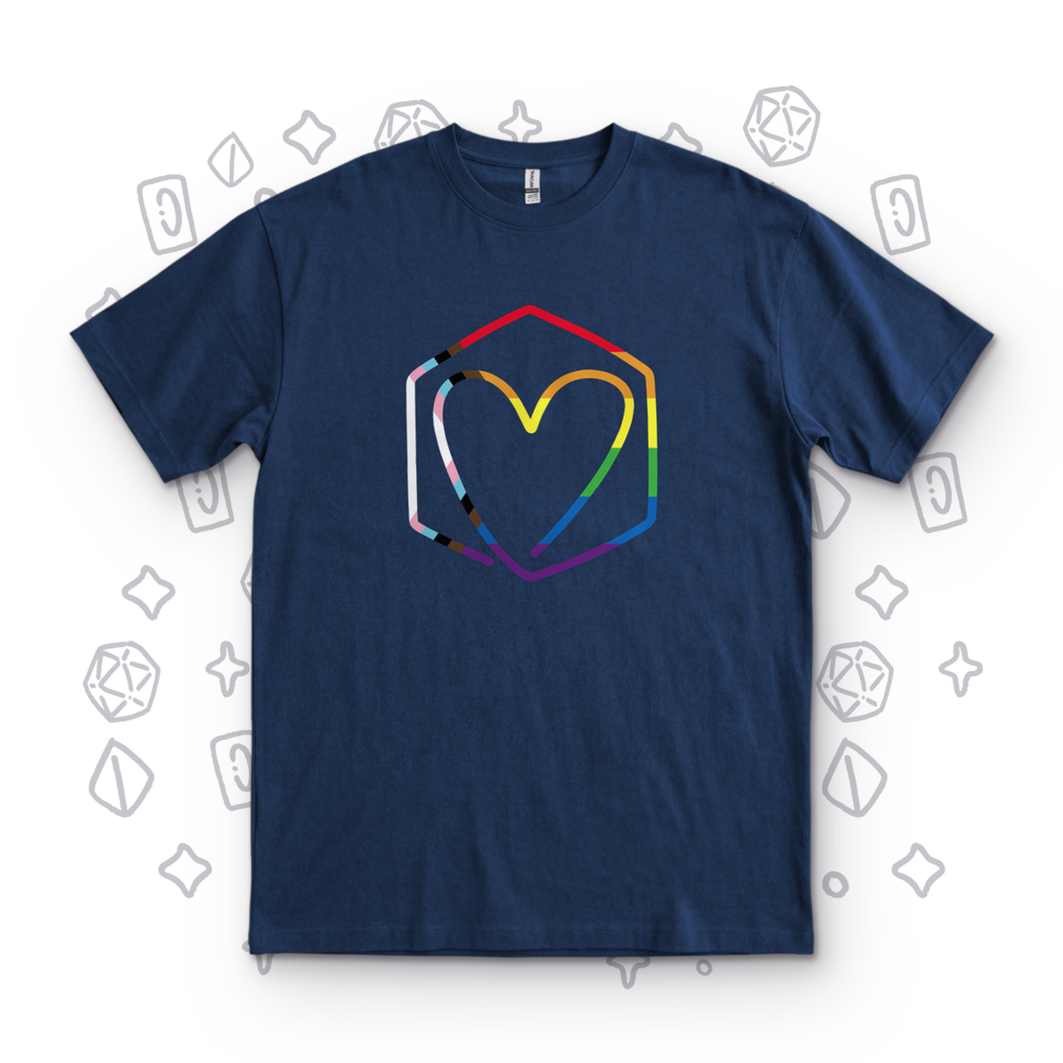 Progress Heart - Navy