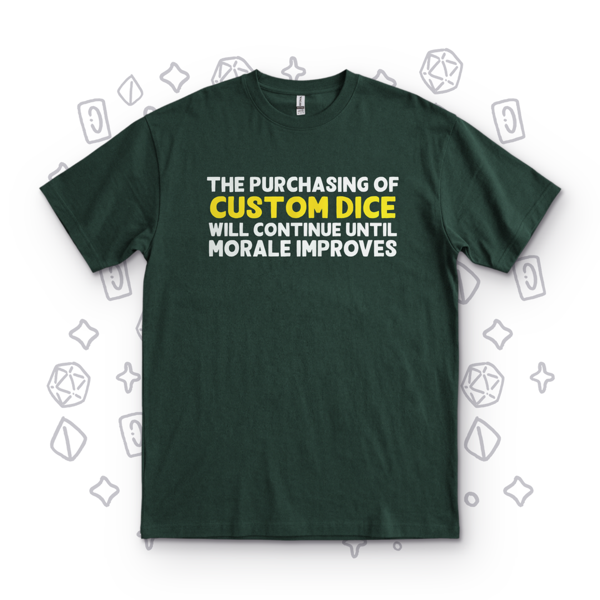 Purchasing Custom Dice - Forest Green