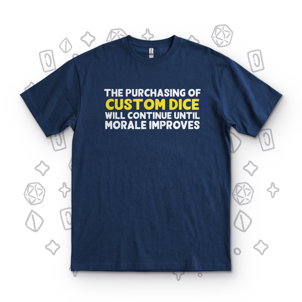 Purchasing Custom Dice - Navy
