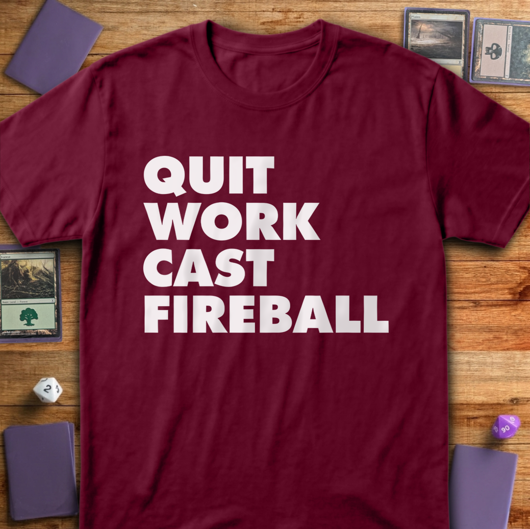Quit Work Cast Fireball - Maroon