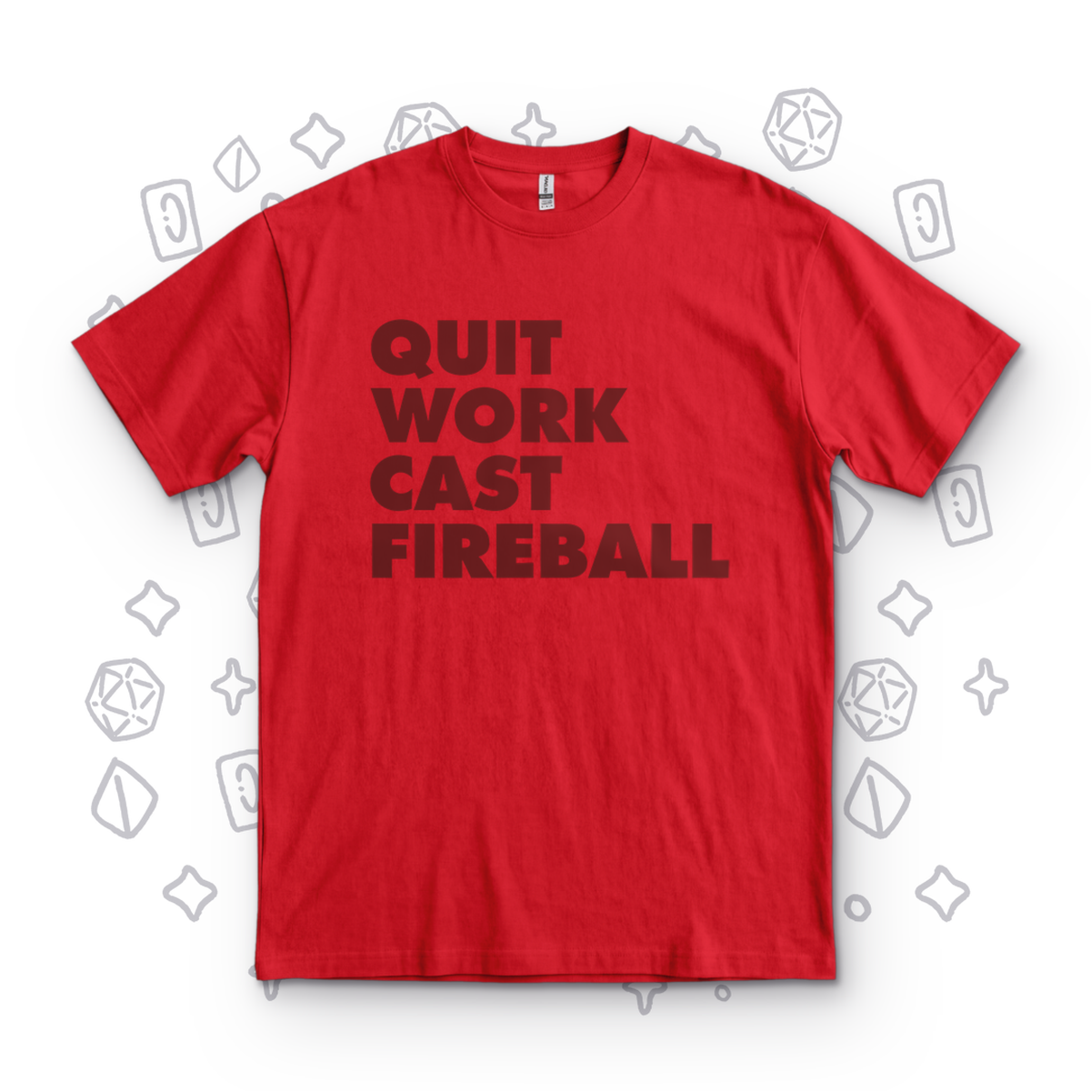 Quit Work Cast Fireball - Red