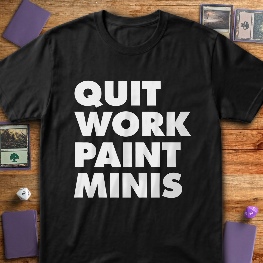 Quit Work Paint Minis - Black