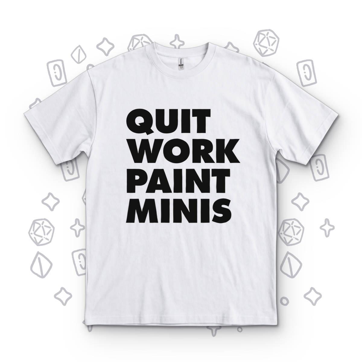 Quit Work Paint Minis - White