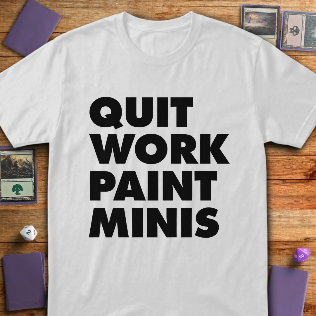 Quit Work Paint Minis - White