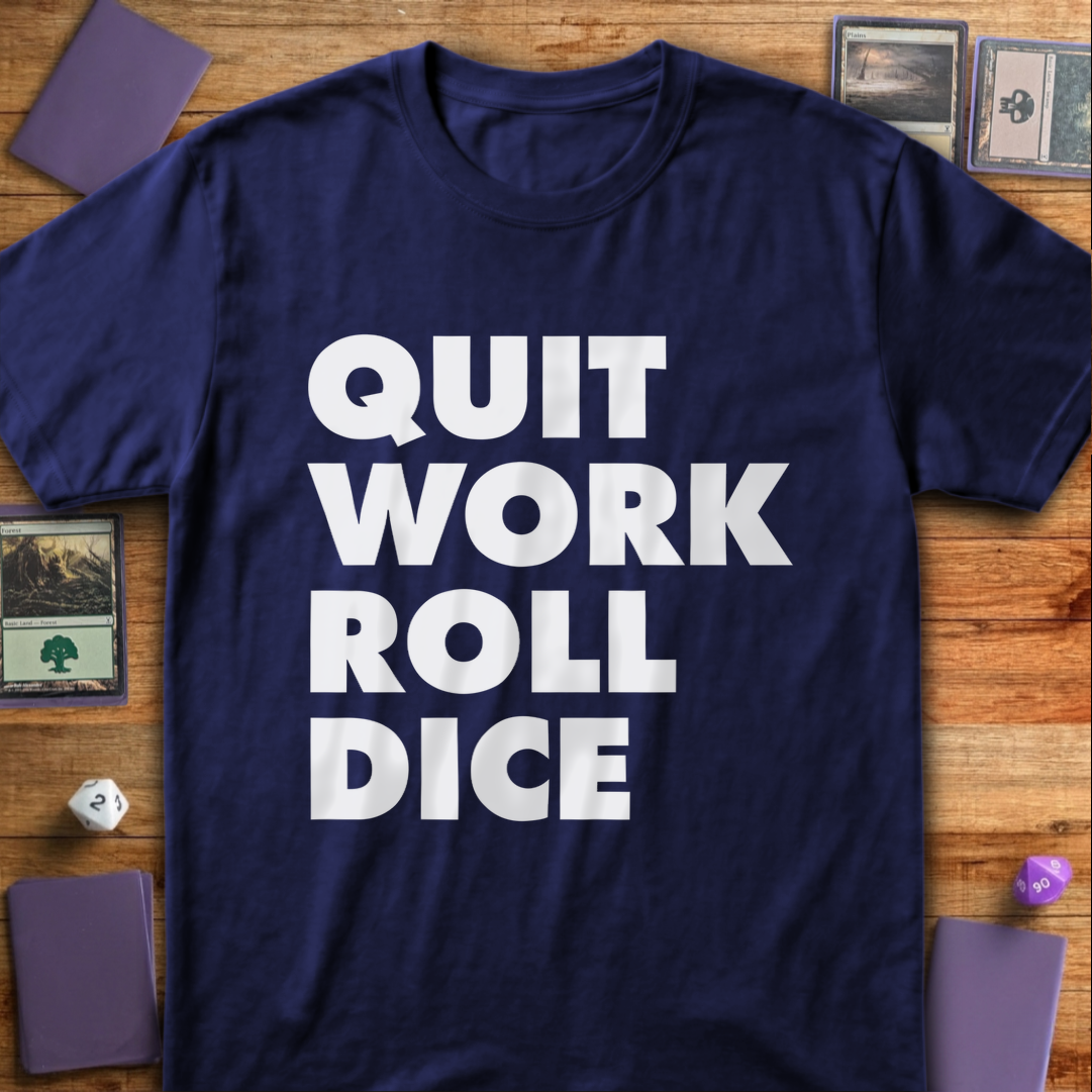 Quit Work Roll Dice - Navy