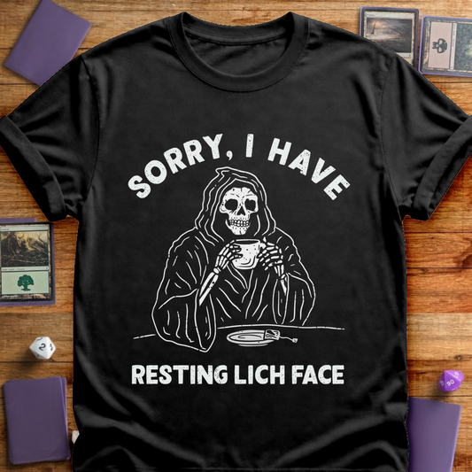 Resting Lich Face - Black