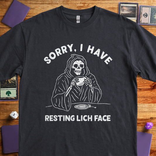Resting Lich Face - Black