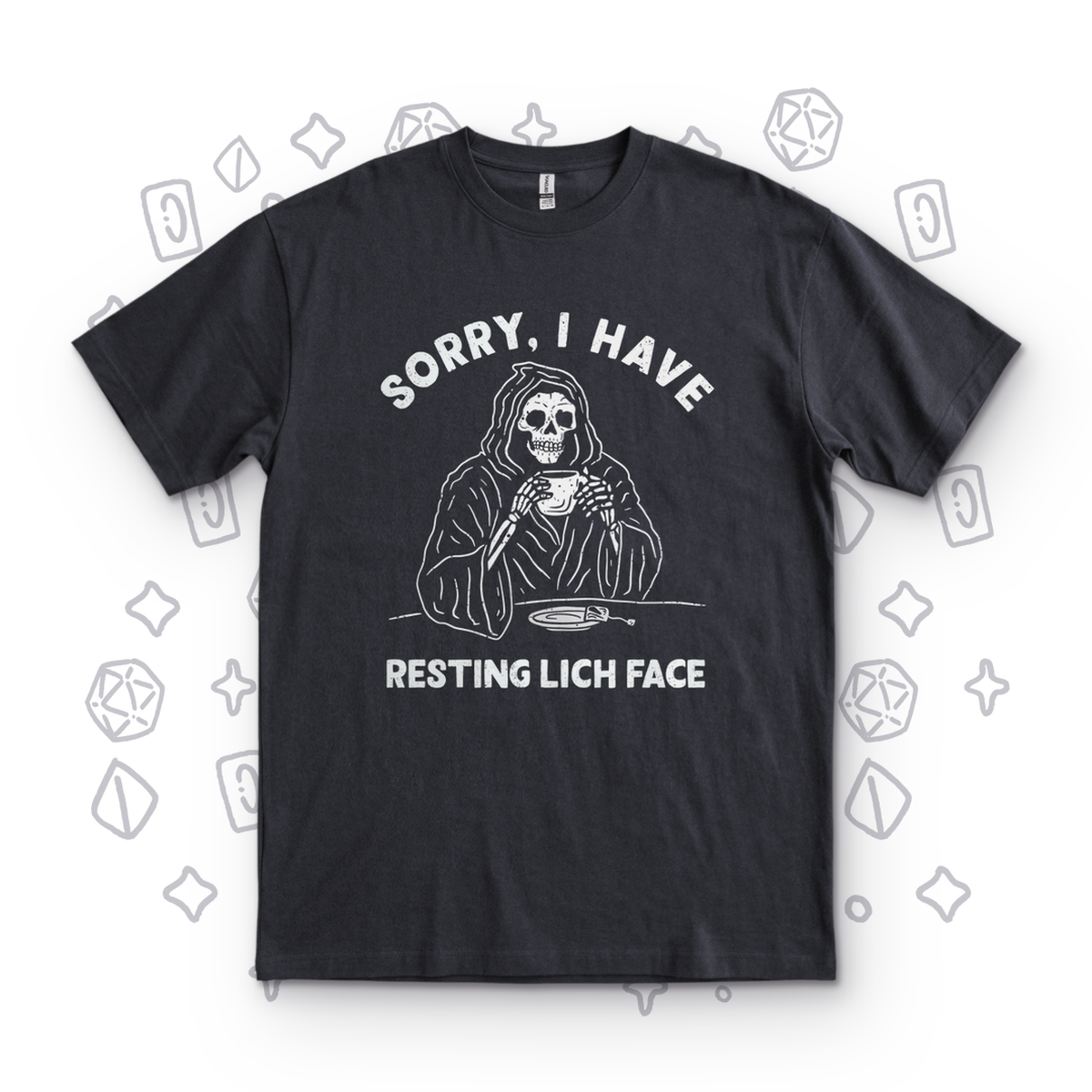 Resting Lich Face - Black