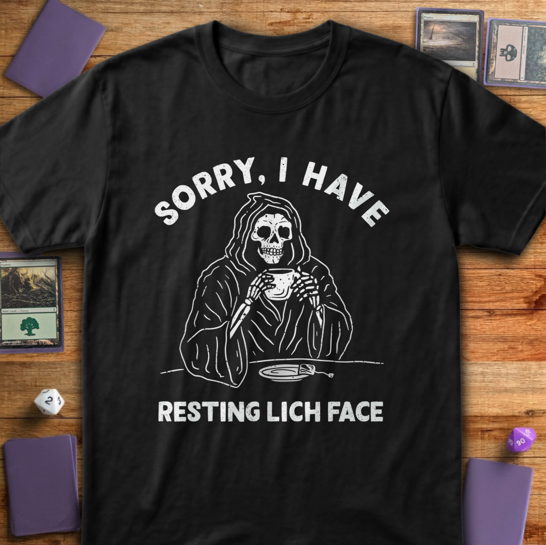 Resting Lich Face - Black