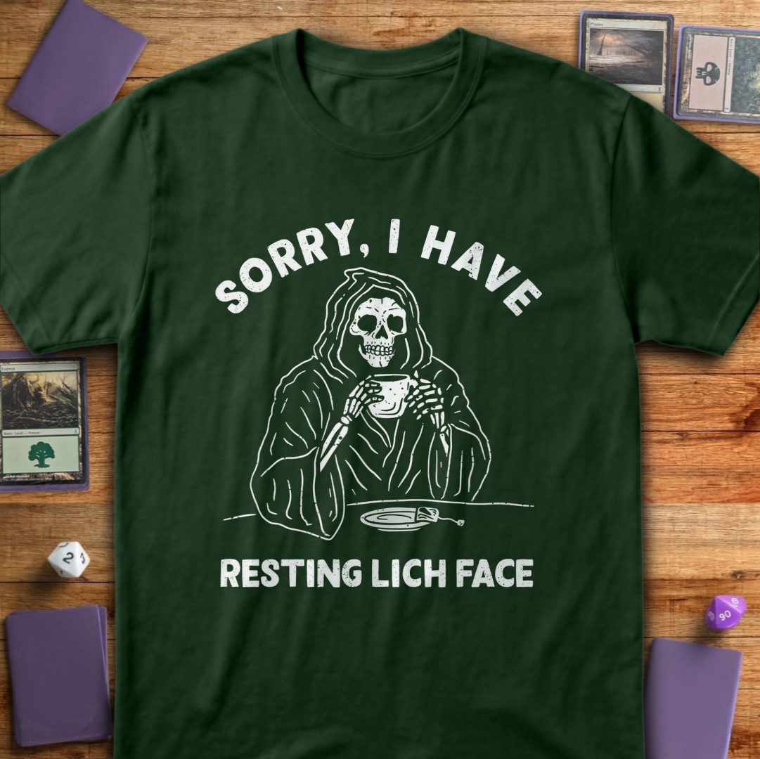 Resting Lich Face - Forest Green
