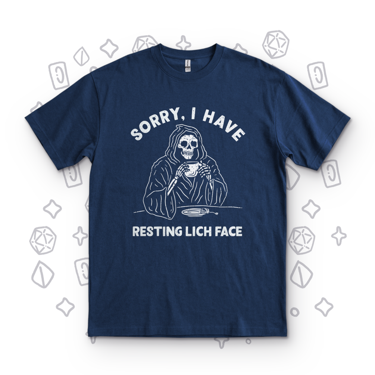 Resting Lich Face - Navy