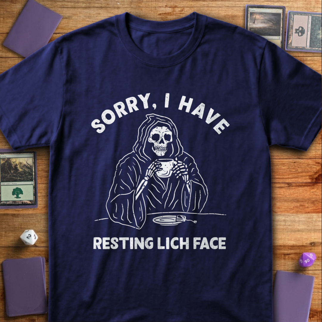 Resting Lich Face - Navy