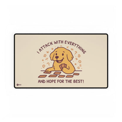 I Hope For The Best Premium Stitched Playmat - 24"x14"