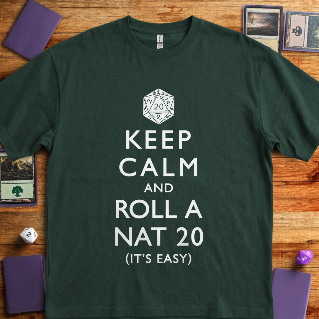 Roll a Nat 20 - Forest Green