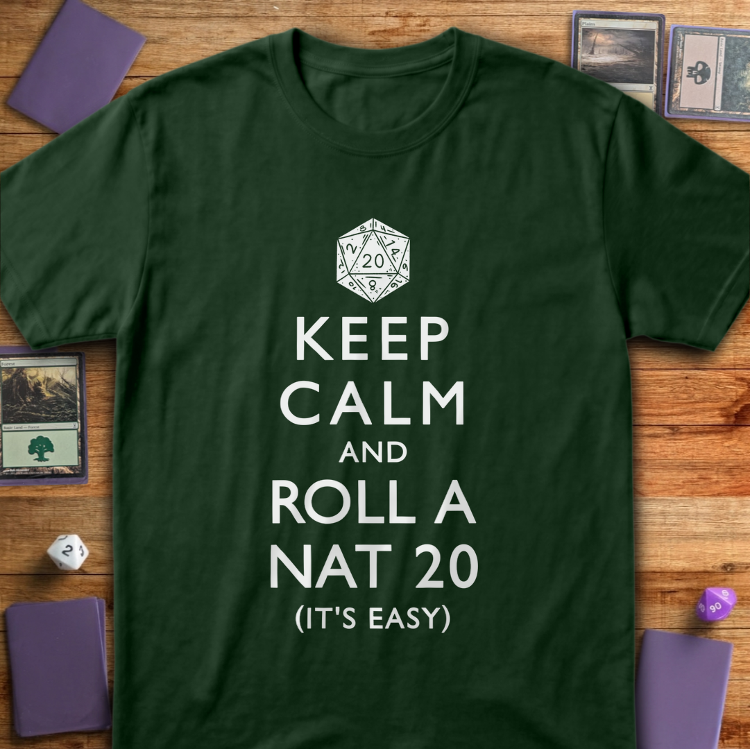 Roll a Nat 20 - Forest Green