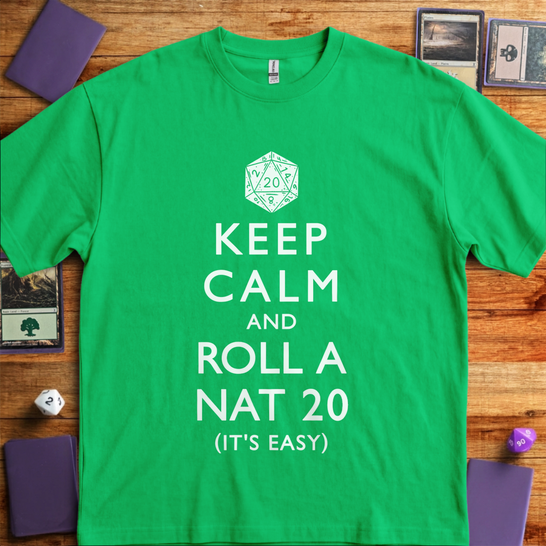 Roll a Nat 20 - Kelly Green