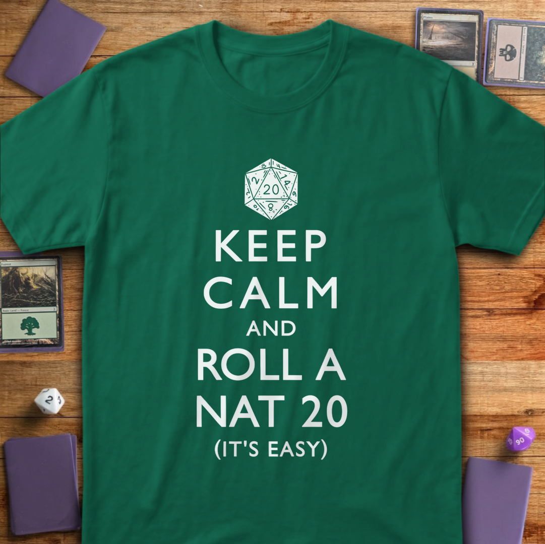 Roll a Nat 20 - Kelly Green