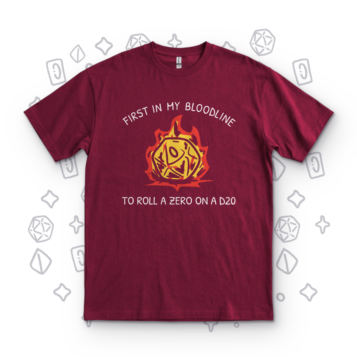 Roll a Zero - Maroon