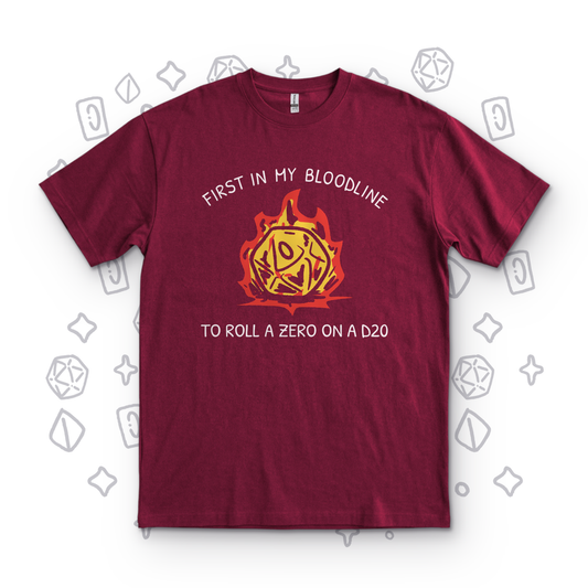 Roll a Zero - Maroon