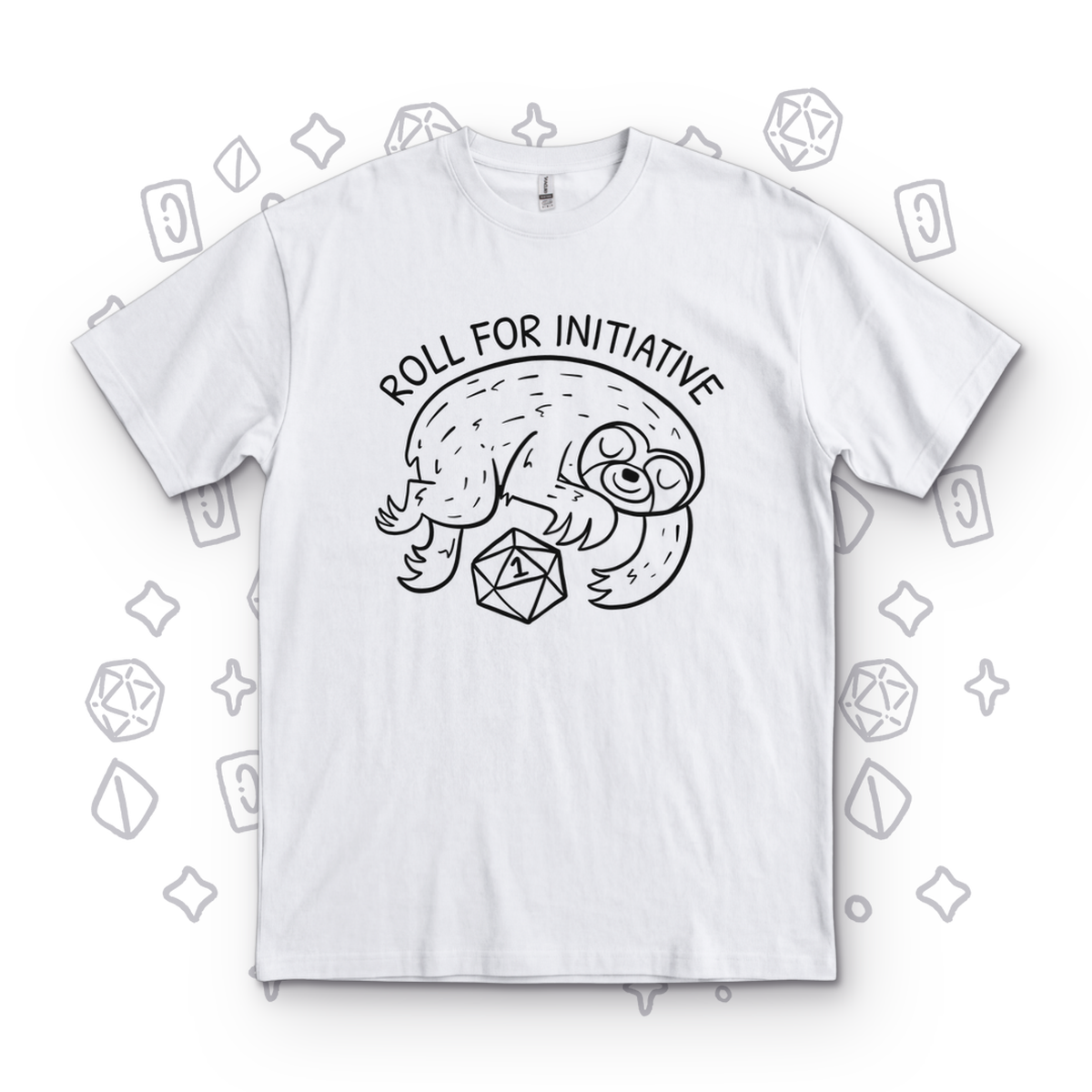 Roll for Initiative T-Shirt - White