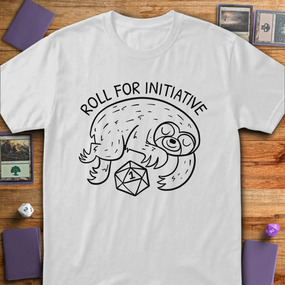 Roll for Initiative T-Shirt - White