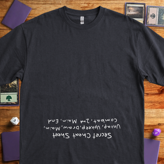 Secret Cheat Sheet - An Upside Down Design - Black