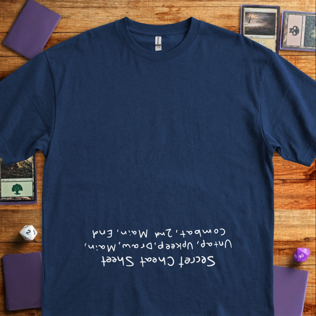Secret Cheat Sheet - An Upside Down Design - Navy