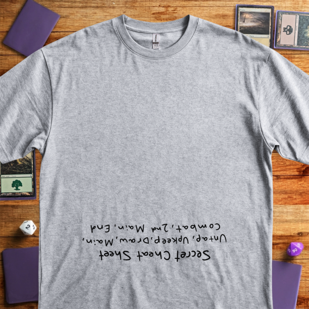 Secret Cheat Sheet - An Upside Down Design - Sport Grey